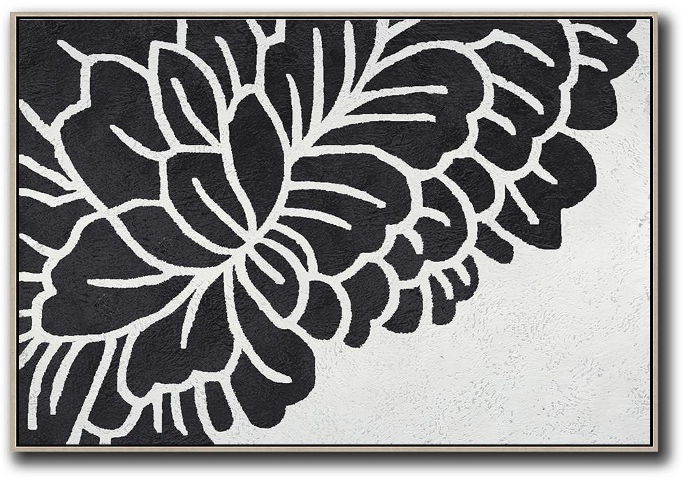 Horizontal Minimal Flower Art #MN288C